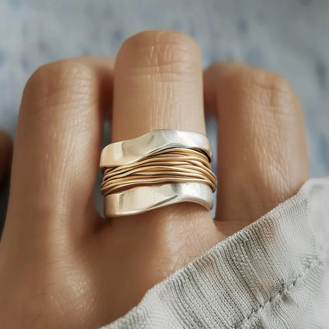Silvergold Tether Ring
