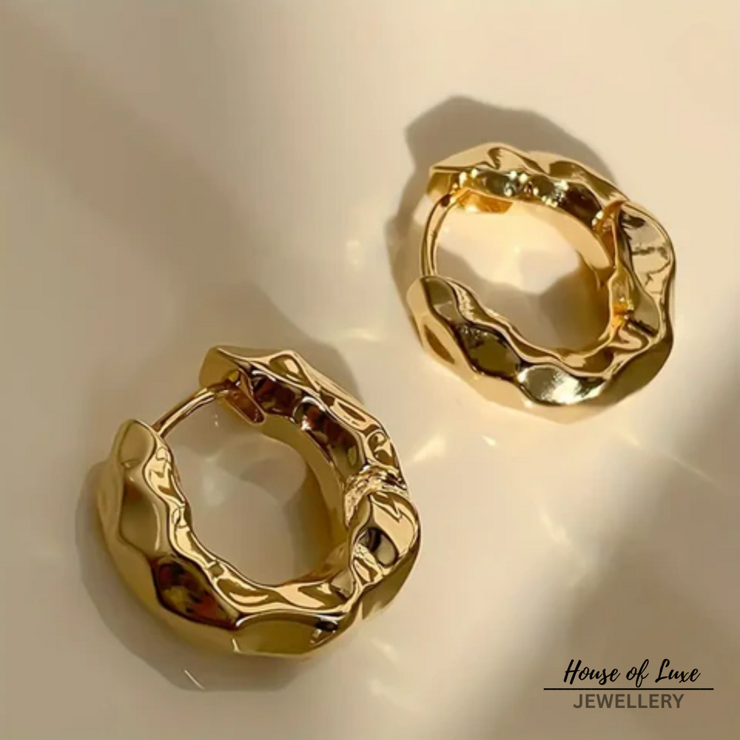 Vintage Golden Hoop Earrings