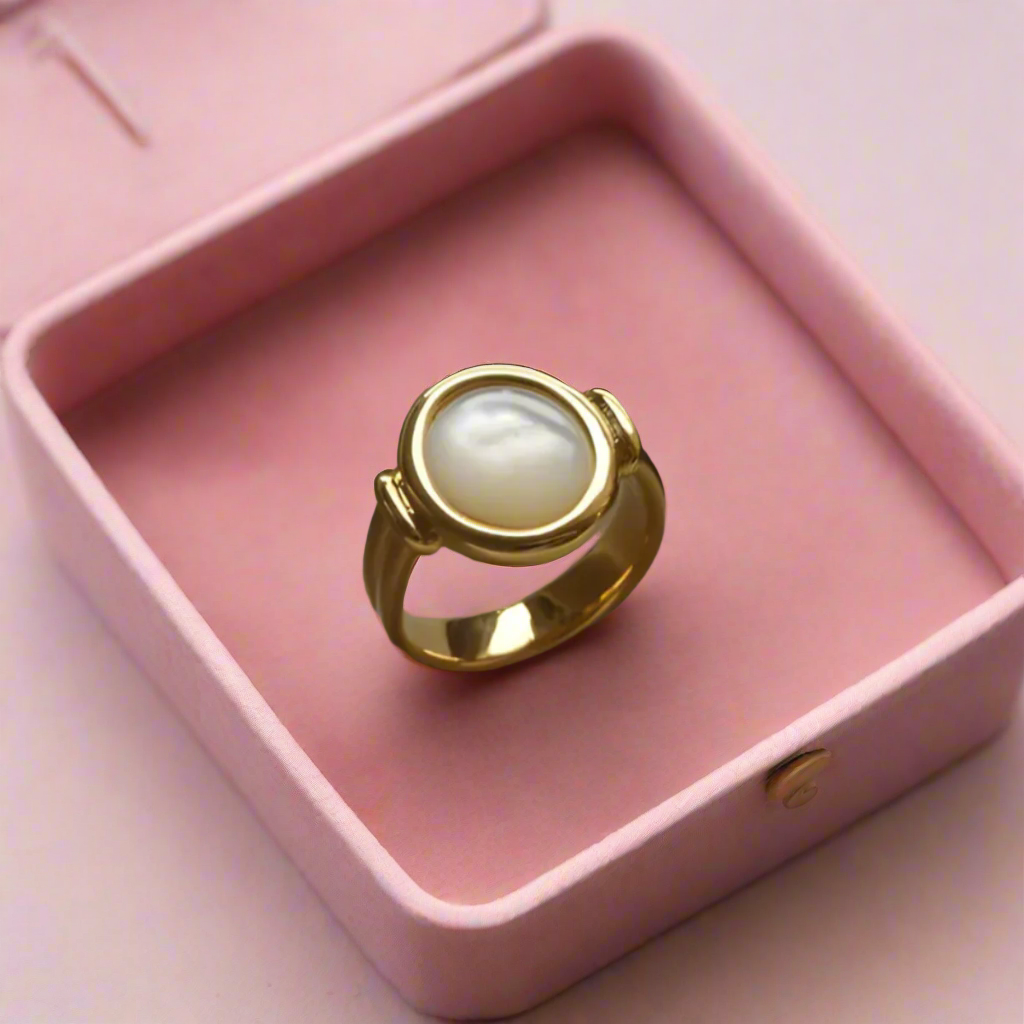 Elegant All Pearl Ring