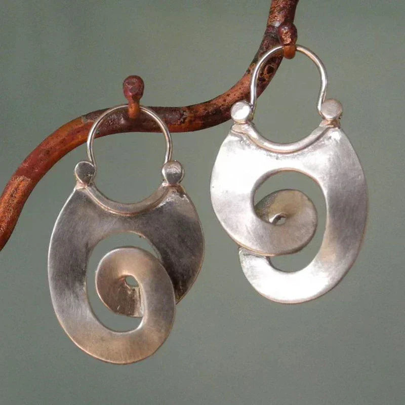 Antique Irregular Form Earrings