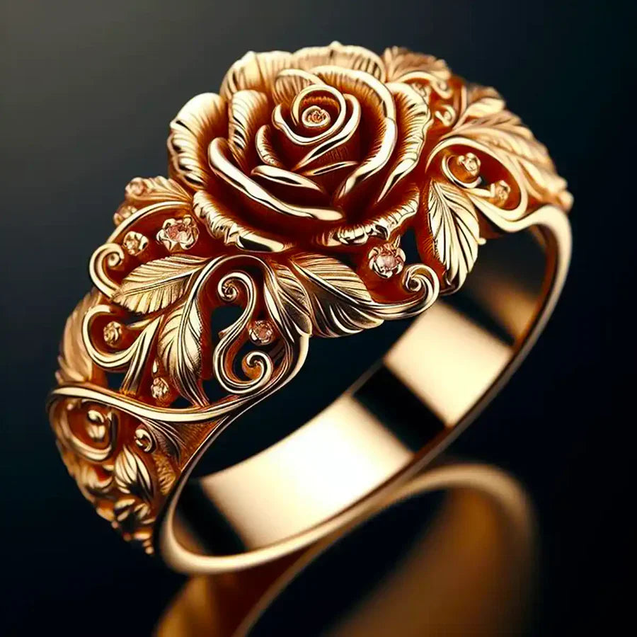 Golden Blossom Ring