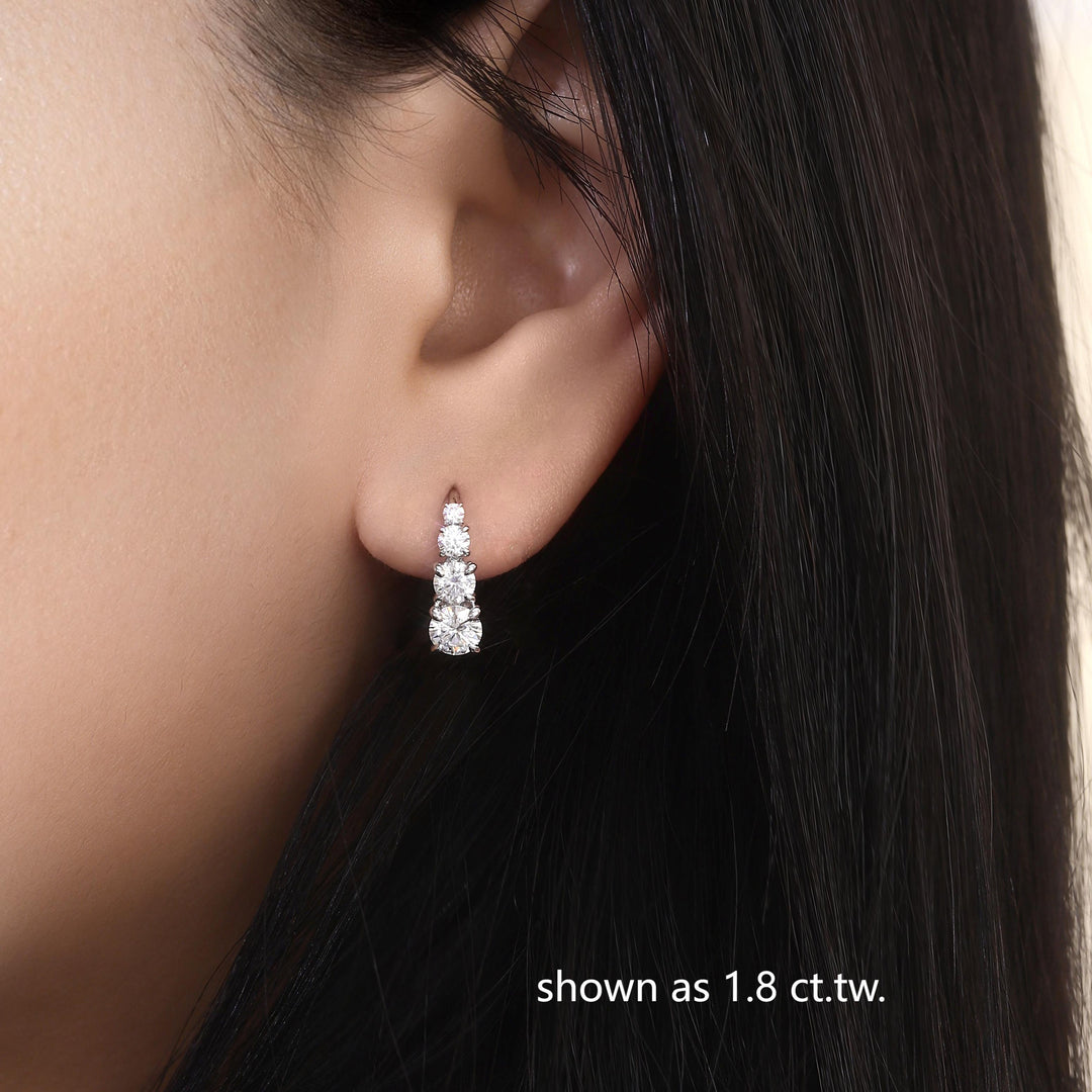 Carol four stone earrings