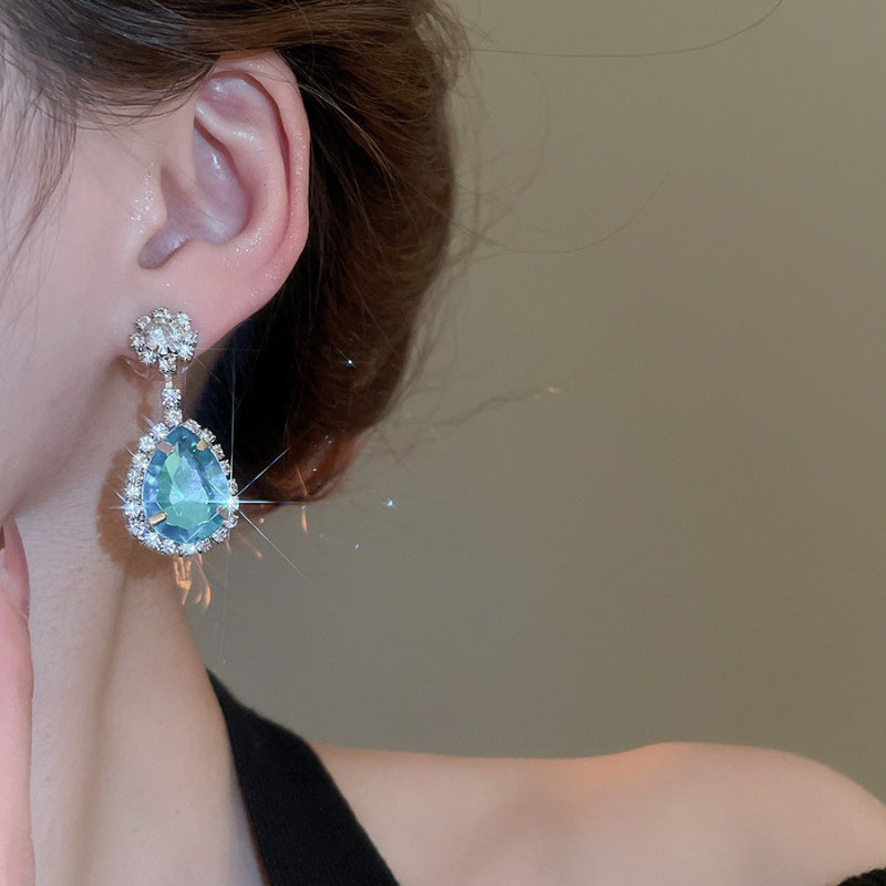 Luxury Rhinestone Teardrop Earrings
