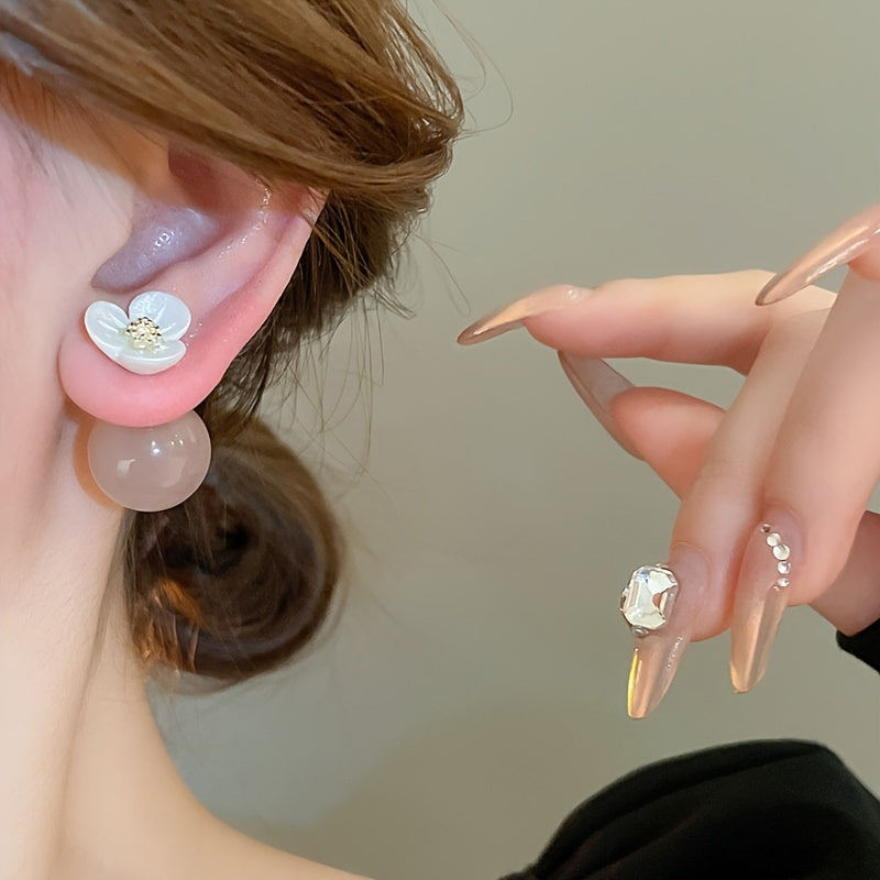 Resin Flower Earrings
