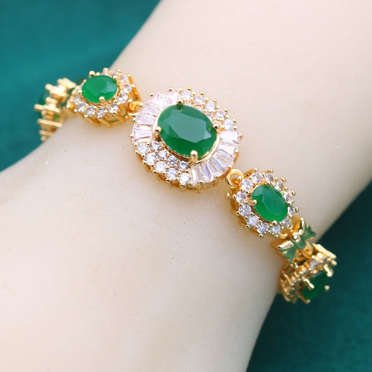 Retro Style Tennis Bracelet Cubic Zirconia