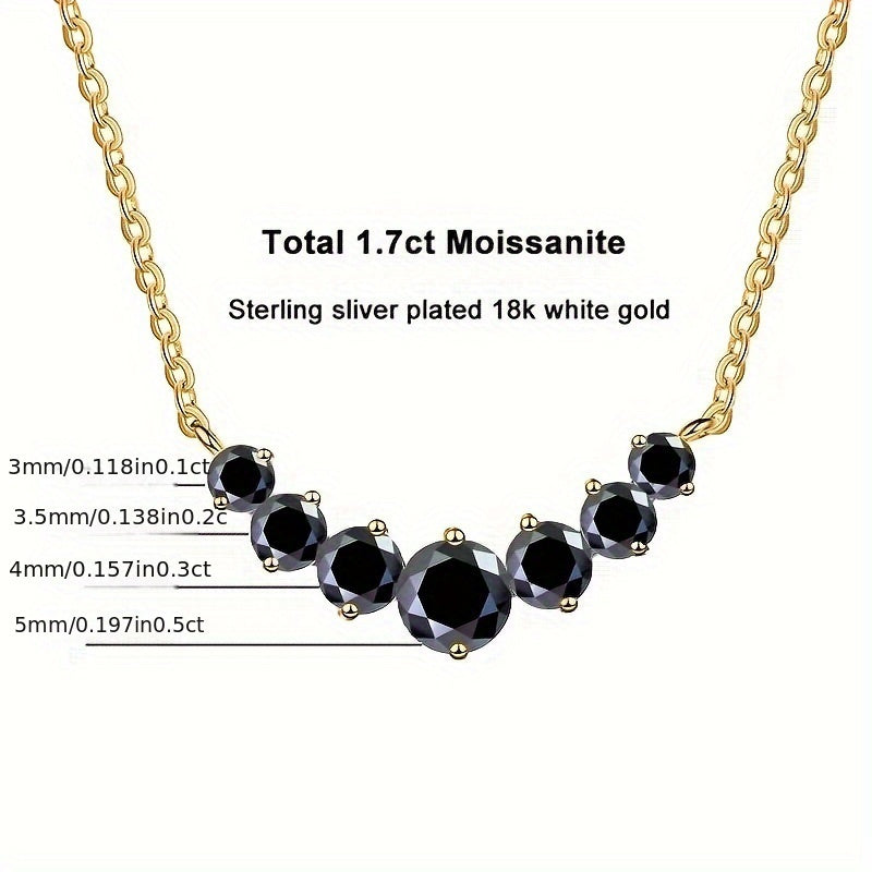 Gold-Plated Moissanite Pendant Necklace
