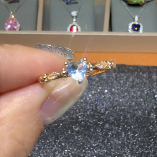 Elegant Vintage Heart-Shaped Ring