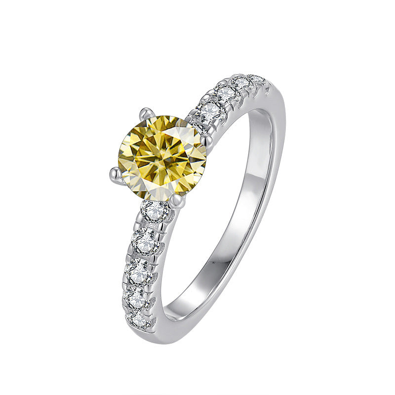 Moissanite Elegant Engagement Ring