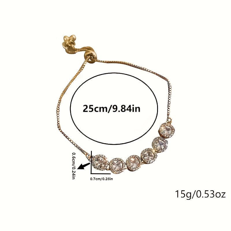 Square Zirconia Bracelet