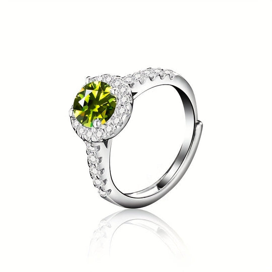 Sterling Moissanite Ring