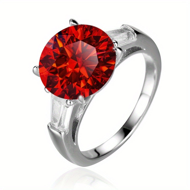 Multi-Color Moissanite Ring