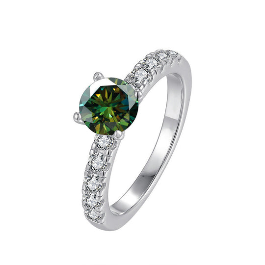 Moissanite Elegant Engagement Ring