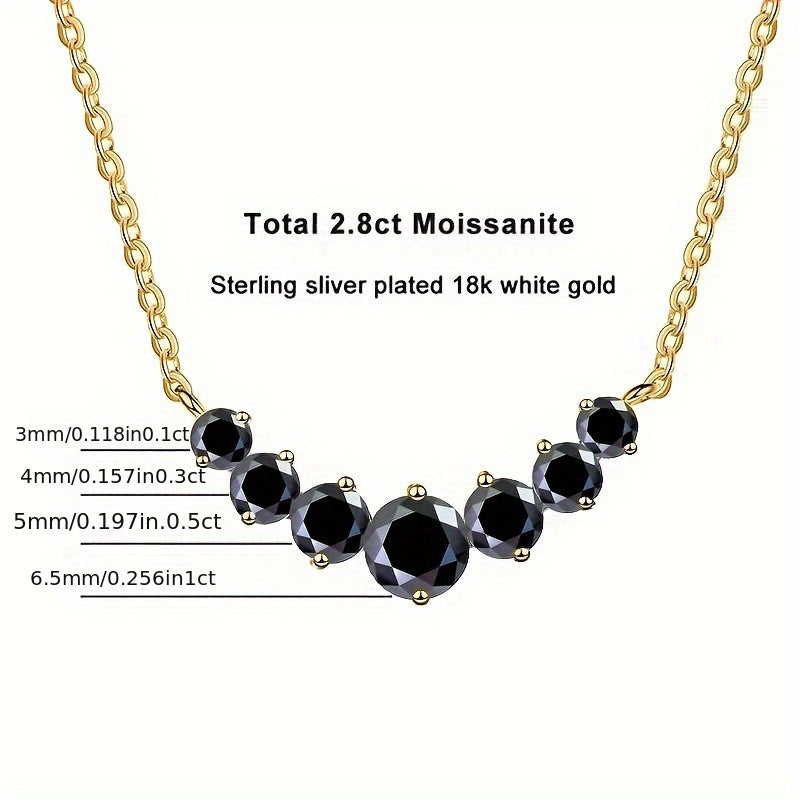 Gold-Plated Moissanite Pendant Necklace