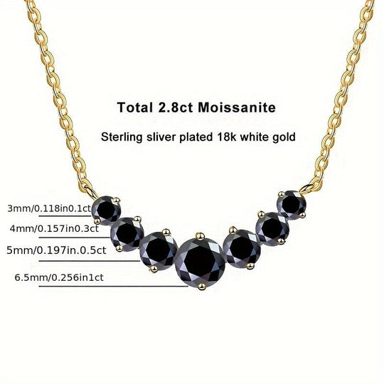 Gold-Plated Moissanite Pendant Necklace