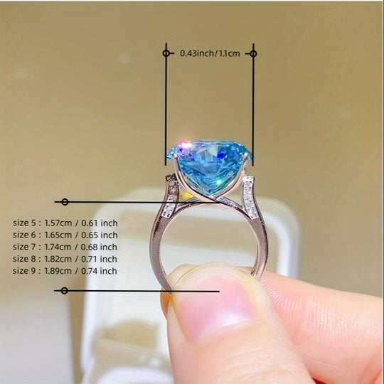 Timeless Radiant Moissanite Ring