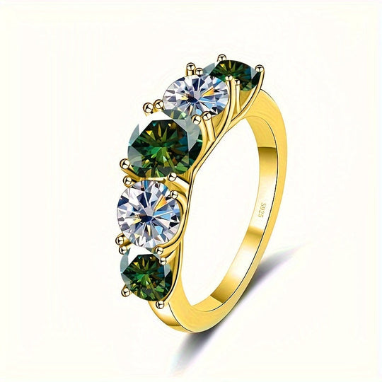 5-Stone Moissanite Engagement Ring