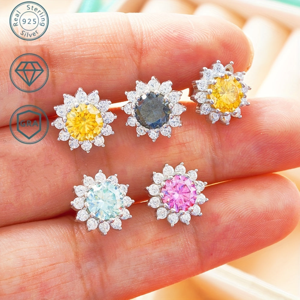 Sunflower Shape Stud Earrings
