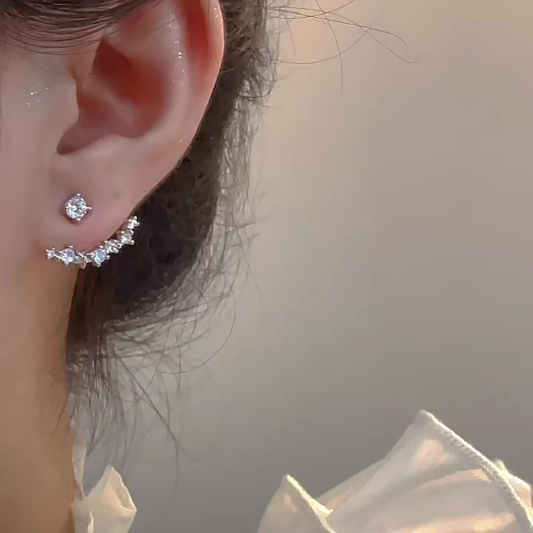 Elegant French Vintage-Inspired Stud Earrings