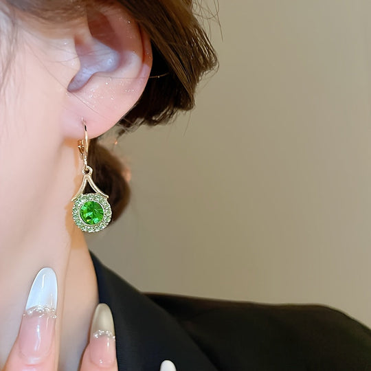 Elegant Cherry Blossom Hoop Earrings