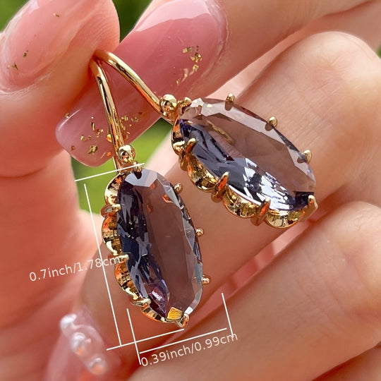 Fashionable Oval Drop Earrings