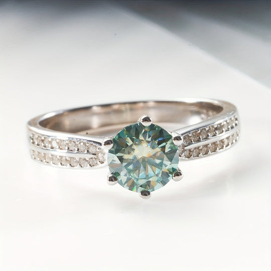 Moissanite Engagement Ring