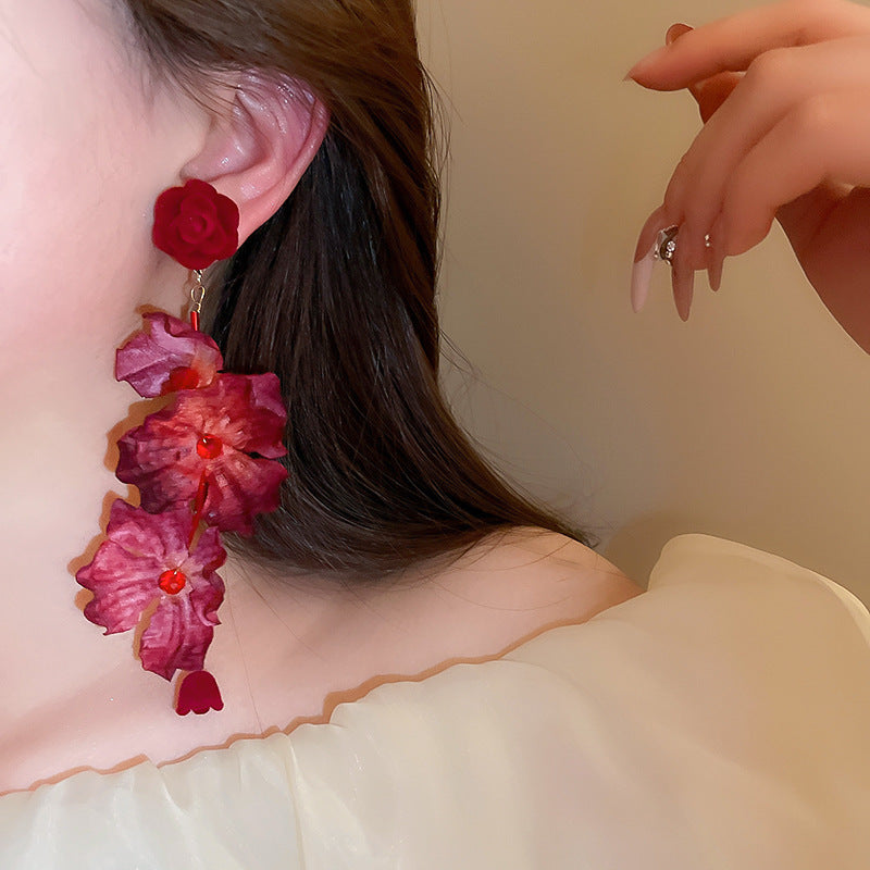 Vintage Rose Earrings