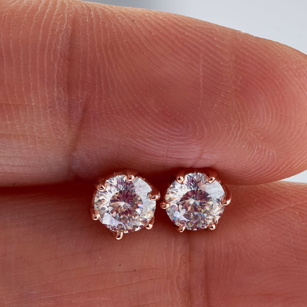 Versatile Moissanite Stud Earrings