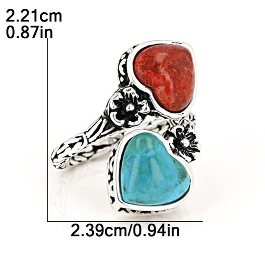Vintage Bohemian Turquoise Ring
