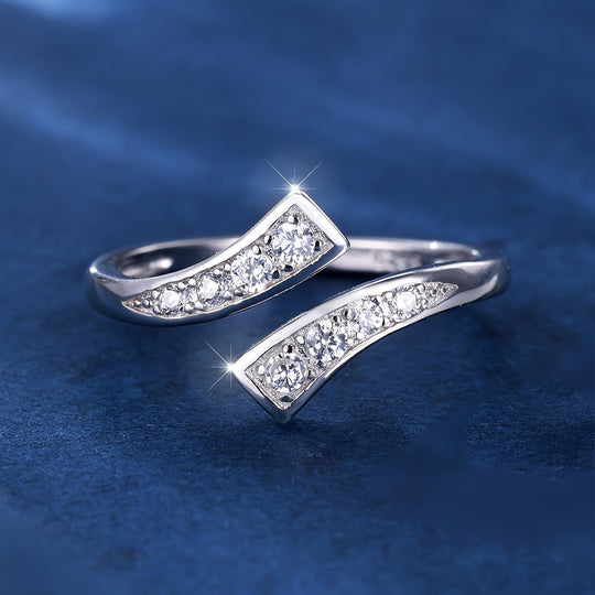 White Zirconia S925 Sterling Silver Ring