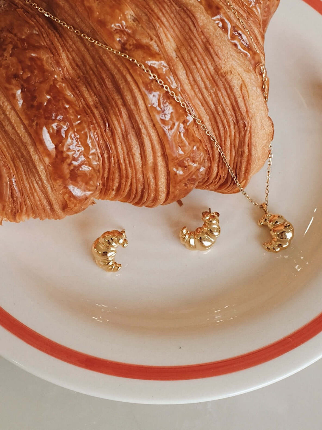Croissant Stud Earrings