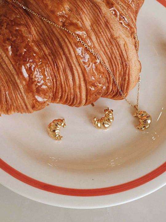 Croissant Stud Earrings