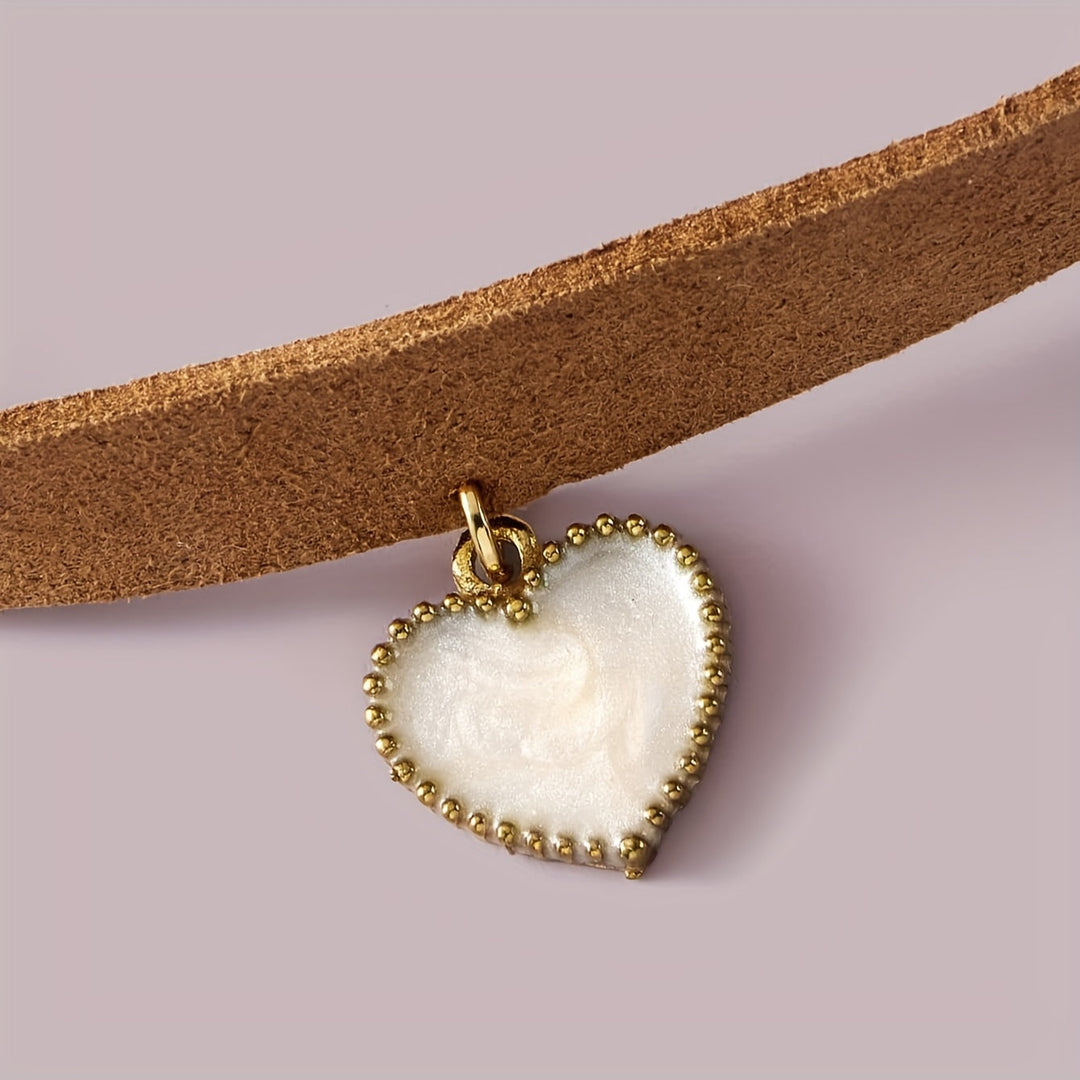 Minimalist Heart Pendant Choker