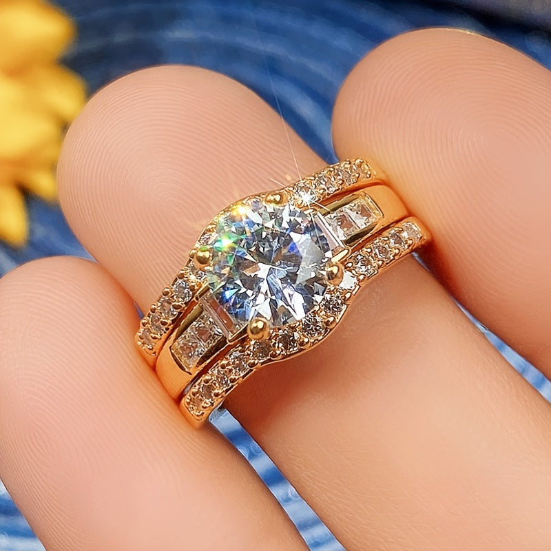 3-Piece Zirconia Ring Set