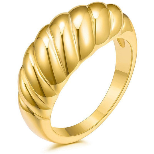 Luxury Fashion Chunky Dome Ring