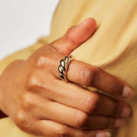 Luxury Fashion Chunky Dome Ring