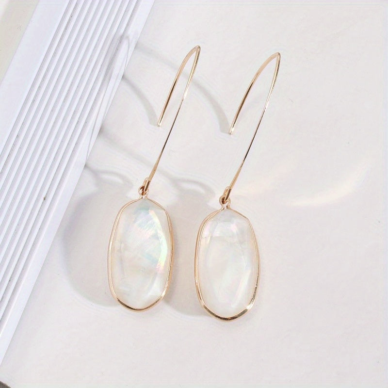 Abalone Shell Drop Earrings