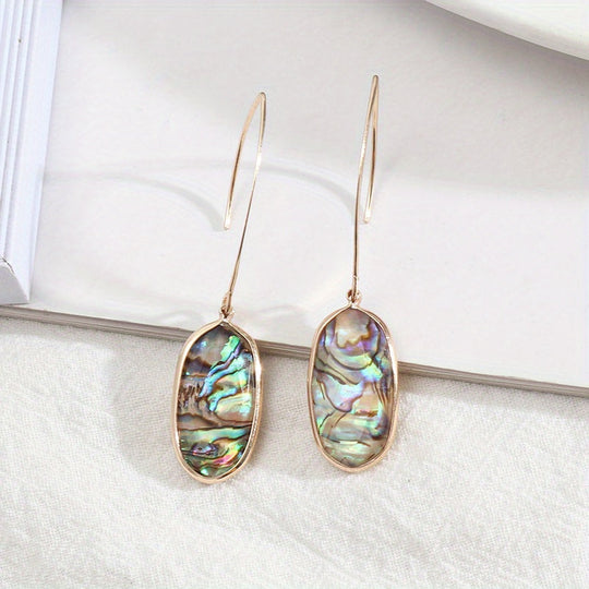 Abalone Shell Drop Earrings