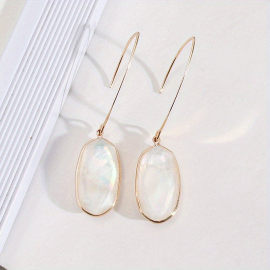 Abalone Shell Drop Earrings