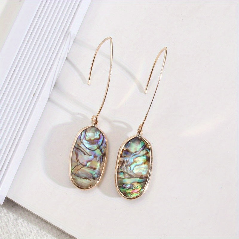 Abalone Shell Drop Earrings