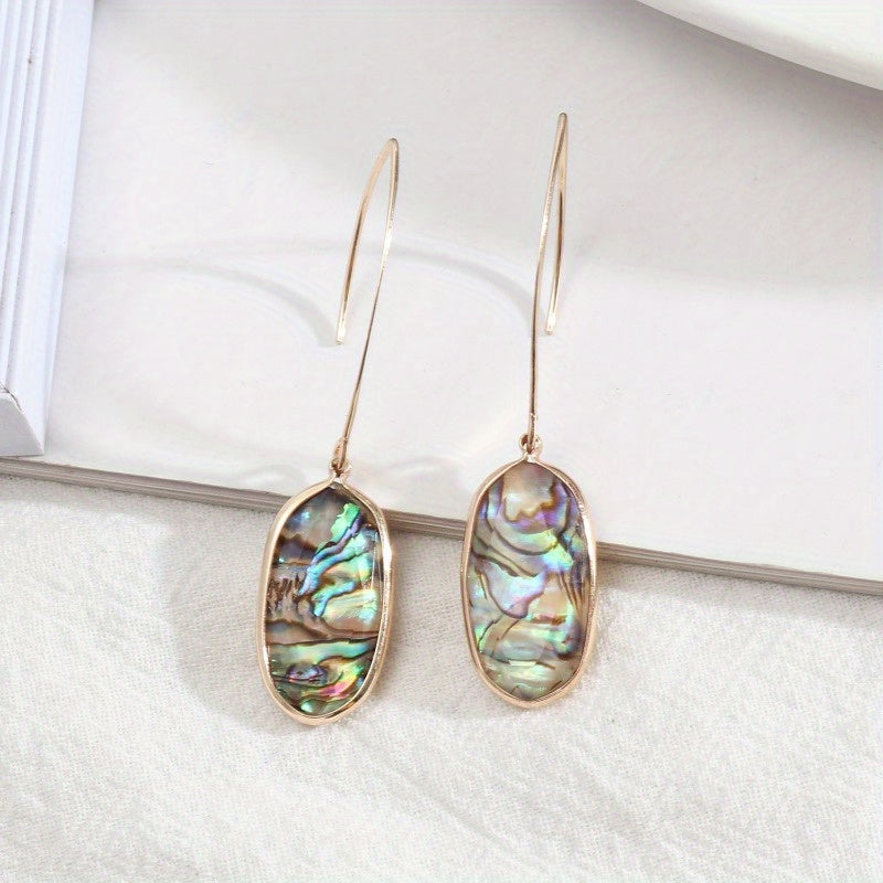 Abalone Shell Drop Earrings