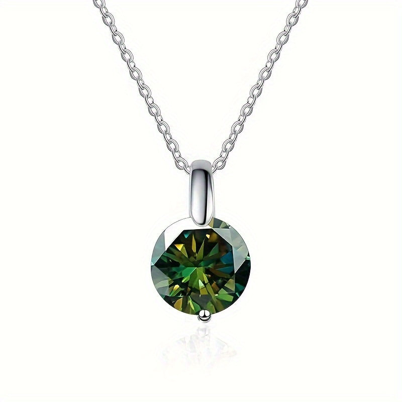 Elegant Multi-Color Moissanite Necklace