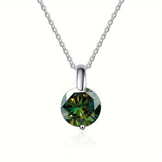 Elegant Multi-Color Moissanite Necklace