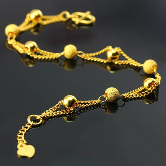 Elegant Golden Double Layer Bracelet