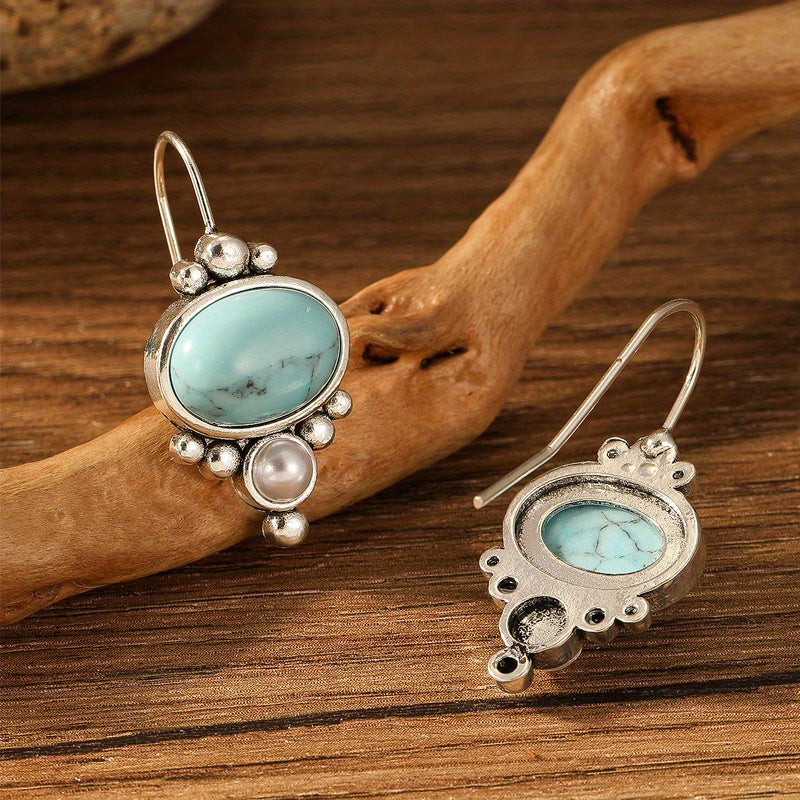 Bohemian Turquoise Dangle Earrings