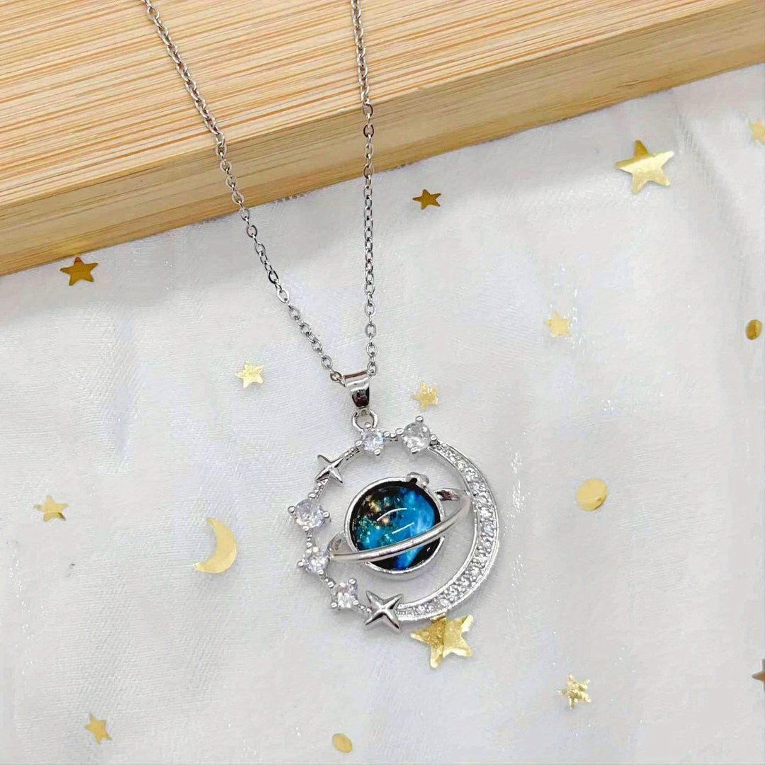 Planet Pendant Necklace
