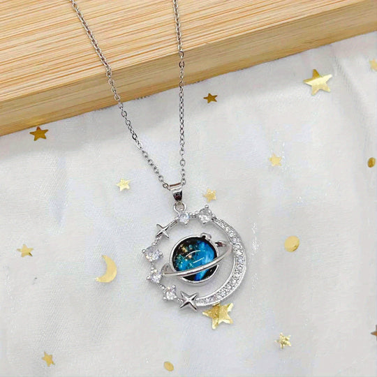 Planet Pendant Necklace