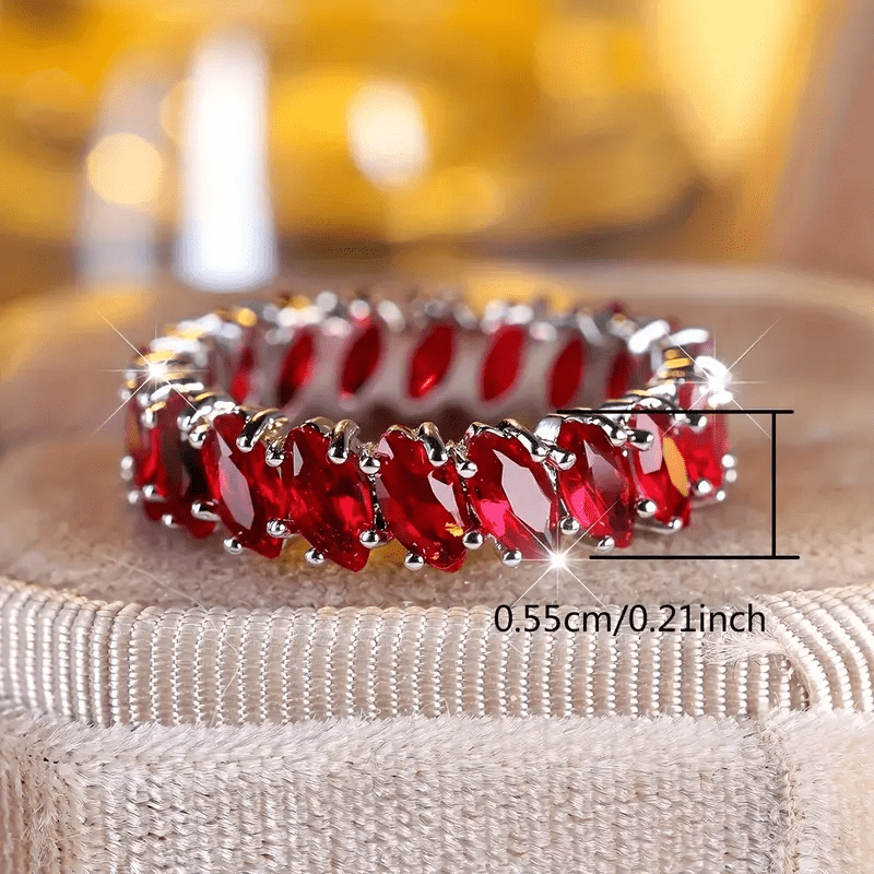 Red Tiger Eye Stone Ring