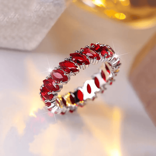 Red Tiger Eye Stone Ring