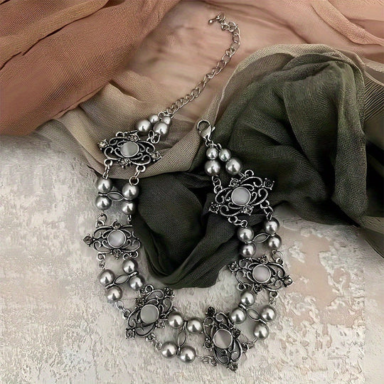 Elegant Pearl Choker Necklace