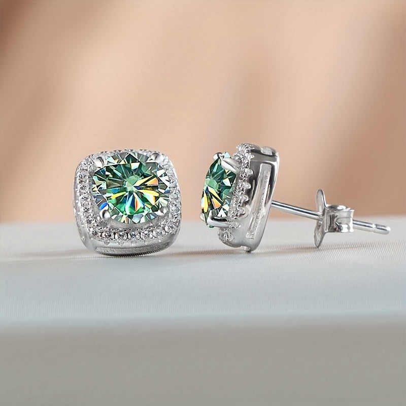 Moissanite Sterling Silver Jewelry Set